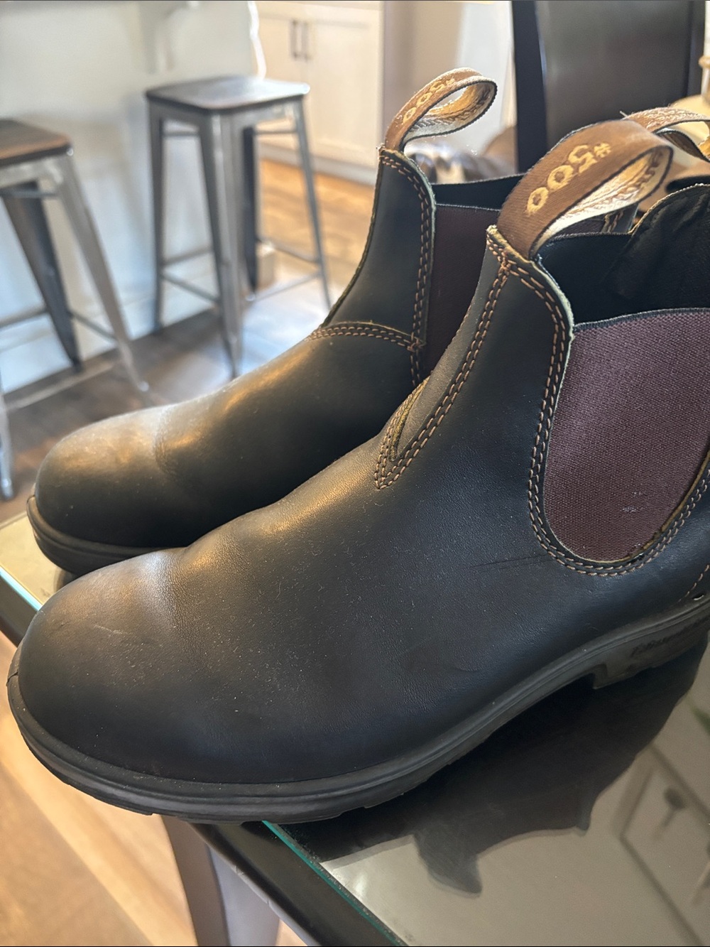 Blundstone Dark Brown Chukka Boots with Brown Elastic Panels